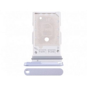 SIM Tray Dual SIM Silver Compat&iacute;vel c/ Samsung Galaxy S25 5G / S25+