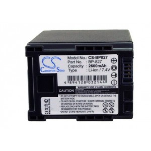 Bateria compatível sony BP820 CANON BP820 7,4V-2600MAH