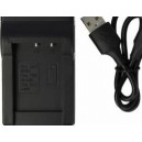 Carregador de bateria micro USB vhbw adequado para Minolta NP-900 etc.
