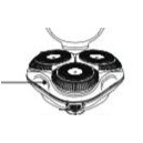 Cabe&ccedil;a de corte (3 l&acirc;minas) UFESA AR FINAL CUT