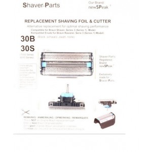 Bloco de L&acirc;minas compat&iacute;vel c/ M&aacute;quina de Barbear Braun 30B