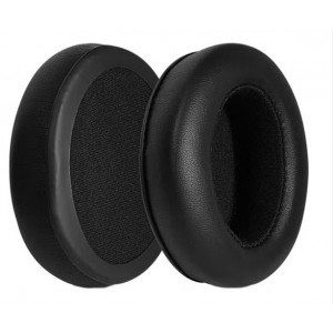 Kit 2 Almofadas Auscultadores Pretas COURO Compatíveis c/ Sennheiser Momentum