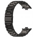 Bracelete Liga Titanio Preta Compatível c/ Xiaomi Band 9 Pro / Redmi Watch 5 / 4