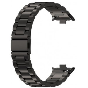 Bracelete Liga Titanio Preta Compatível c/ Xiaomi Band 9 Pro / Redmi Watch 5 / 4
