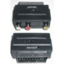FICHA ADAPTADORA SCART MACHO/3 RCA STEREO + VIDEO