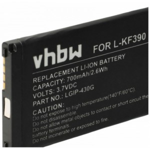 Bateria 700mAh Compatível c/ LG KP260