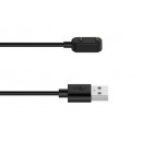 Cabo de Carga Preto 1Metro Compatível c/ Huawei Watch Fit4 Pro / 4 / 3 / Band 10 / 9 / 8