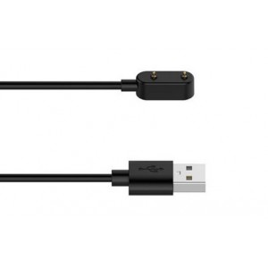 Cabo de Carga Preto 1Metro Compatível c/ Huawei Watch Fit4 Pro / 4 / 3 / Band 10 / 9 / 8