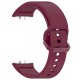 Bracelete Silicone Vermelho Vinho Compatível c/ Samsung Galaxy Fit 3 SM-R390