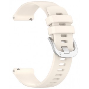 Bracelete Silicone Bege Compativel c/ Amazfit Bip 3 Pro / Bip 3 20mm