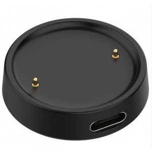 Base de Carga Preta s/ Cabo Compat&iacute;vel c/ Amazfit Bip 6 / Active 2