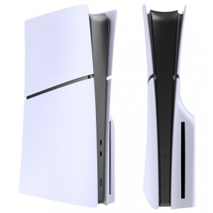Faceplate Shell Brancas Compat&iacute;veis c/ PS5 Slim c/ disco