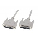 Cabo paralelo compat&iacute;vel LPT DB25-DB25 25 condutores m/m 2m