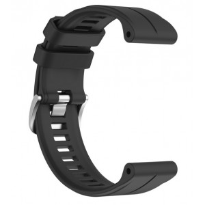 Bracelete Silicone Preta Compat&iacute;vel c/ Forerunner 955 / 255 / 745 22mm