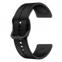 Pulseira compat&iacute;vel silicone Samsung Galaxy Watch 6 44 mm - preto