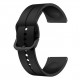 Pulseira compatível silicone Samsung Galaxy Watch 6 44 mm - preto
