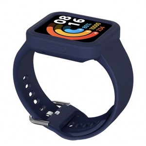 Bracelete Silicone Azul Escuro Compat&iacute;vel c/ Xiaomi Redmi Watch 2 / Watch 2 Lite