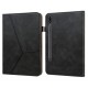 Capa em Couro Preto Compatível c/ Samsung Galaxy Tab S7 / S8