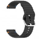 Bracelete Silicone Preta Compat&iacute;vel c/ Garmin Forerunner 165