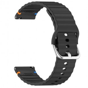 Bracelete Silicone Preta Compat&iacute;vel c/ Garmin Forerunner 165
