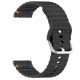 Bracelete Silicone Preta Compatível c/ Garmin Forerunner 165