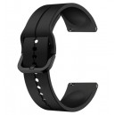 Pulseira compat&iacute;vel Samsung Galaxy Watch 6 Classic 47mm 20mm (silicone) - preto