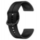 Pulseira compatível Samsung Galaxy Watch 6 Classic 47mm 20mm (silicone) - preto