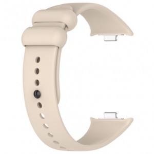 Bracelete Silicone Bege Compat&iacute;vel c/ Xiaomi Redmi Watch 6 / 5 / Xiaomi Band 9 Pro
