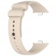 Bracelete Silicone Bege Compatível c/ Xiaomi Redmi Watch 6 / 5 / Xiaomi Band 9 Pro