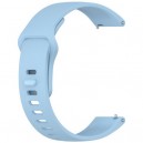 Bracelete Silicone Azul Claro Compat&iacute;vel c/ Xiaomi Redmi Watch 5 Active / Watch 5 Lite 
