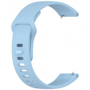 Bracelete Silicone Azul Claro Compat&iacute;vel c/ Xiaomi Redmi Watch 5 Active / Watch 5 Lite 