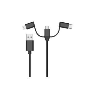 Cabo 3em1 USB-C, Micro USB e Lightning