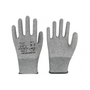 Luvas de protec&ccedil;&atilde;o anti-est&aacute;tica ESD cinzentas - tamanho L 