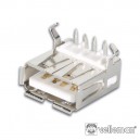 FICHA USB-A FÊMEA 90º SIMPLES P/ CI