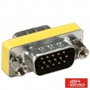 FICHA ADAPTADORA VGA HD 15P MACHO / VGA 15P MACHO