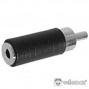 FICHA ADAPTADORA JACK 3.5MM FÊMEA MN / RCA MACHO