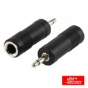 FICHA ADAPTADORA 3.5MM MACHO MONO / JACK 6.35MM FÊMEA ST
