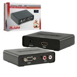 Conversor VGA + 2 RCA Hembra para HDMI Hembra