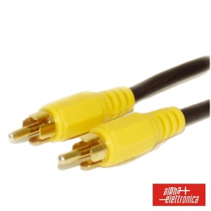 Cable RCA Vídeo Macho / RCA VÍDEO Macho Dorado 10M BULK