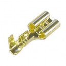 CONJUNTO DE 100 TERMINAIS BRONZE 6.3X8MM