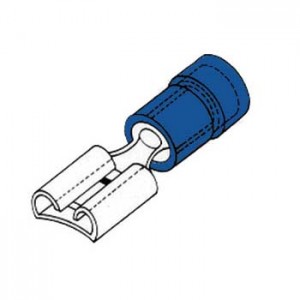 CONJUNTO de 10 azul hembra TERMINAL 4.8 MM