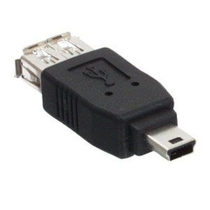Enchufe Adaptador USB TIPO-A Hembra / USB MINI 5 Hembra
