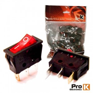 INTERRUPTOR SIMPLES ON/OFF C/ILUMI. 15A/250V (10PCS) PROK