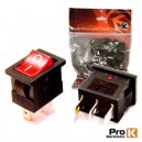 INTERRUPTOR SIMPLES ON/OFF C/ILUMI. 8.5A/250V (25PCS) PROK