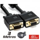 CABO VGA MACHO HD 15P / FEMEA HD 15P C/FILTRO 3M BULK