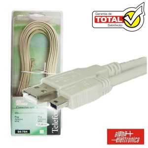 Cabo USB TIPO-A Macho / MINI USB TIPO-B Macho 1.8M BLISTER
