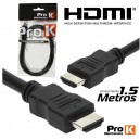 CABO HDMI MACHO / MACHO 1.2 PRETO 1.5M PROK