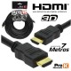 CABO HDMI DOURADO MACHO / MACHO 1.4 PRETO 7.5M PROK