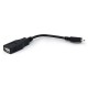 Cable Mini USB Host a Macho para USB a Hembra, OTG Adapter