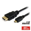 CABO HDMI MACHO / MICRO HDMI MACHO PRETO 1.5M